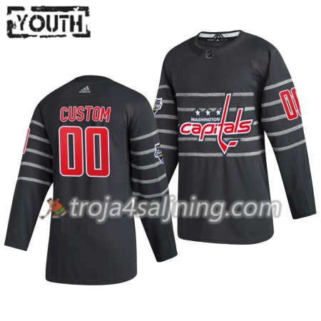 Washington Capitals tröja Customized Grå Adidas 2020 All-Star Authentic - NHL Tröjor Barn